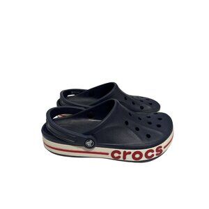Crocs Bayaband Clogs Navy Red White Unisex Mens 8 Womens 10